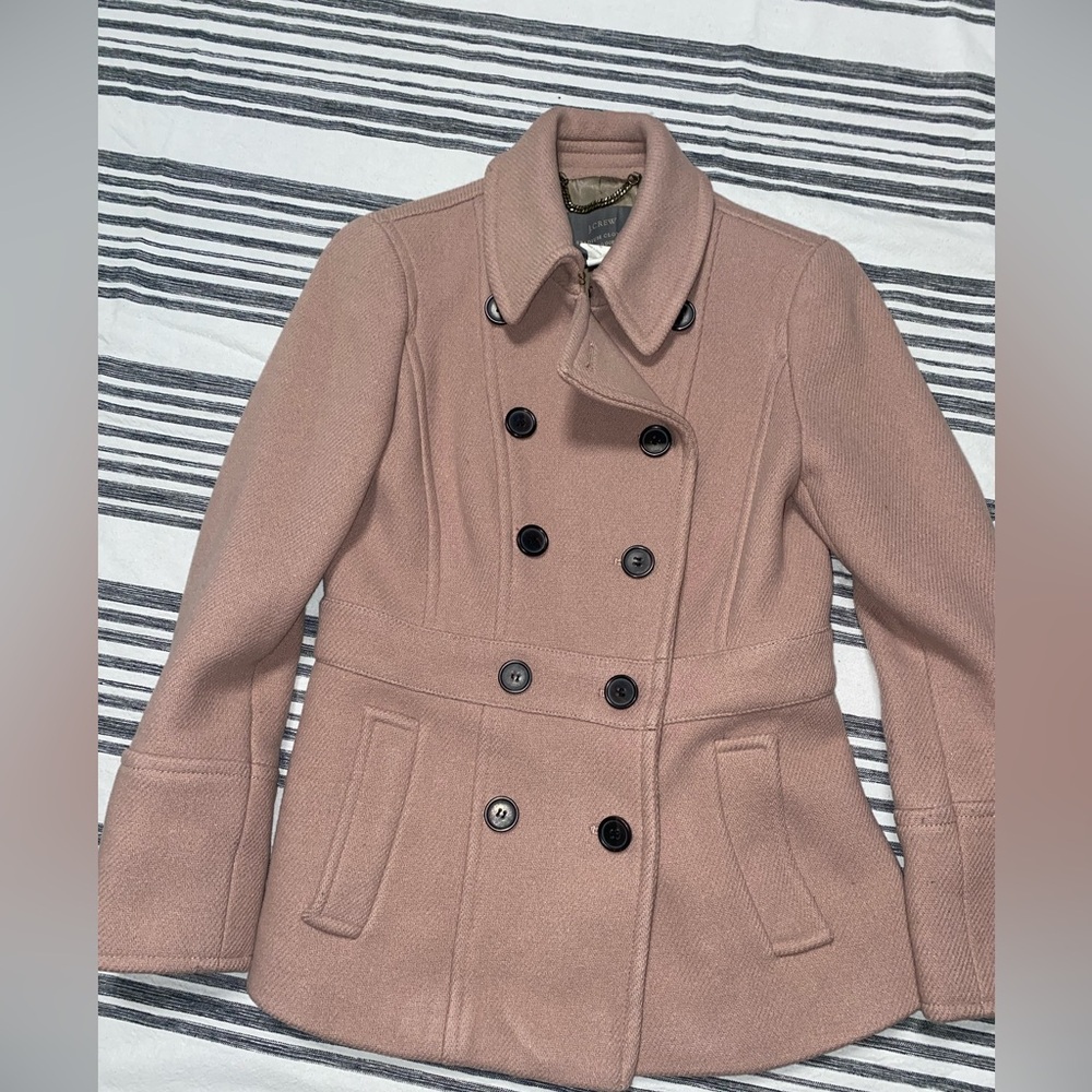 J.Crew Stadium Cloth Double Breasted Wool Coat 2P